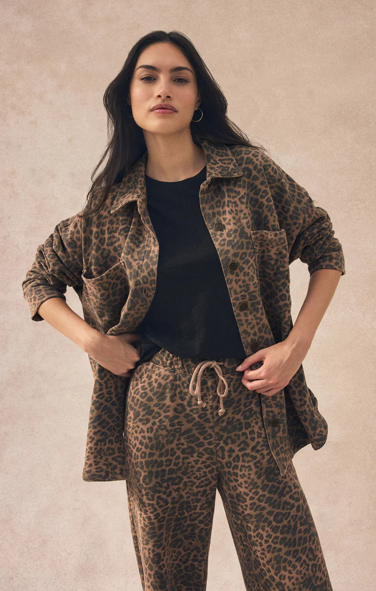 Z Supply ‘All Day Leopard Jacket’