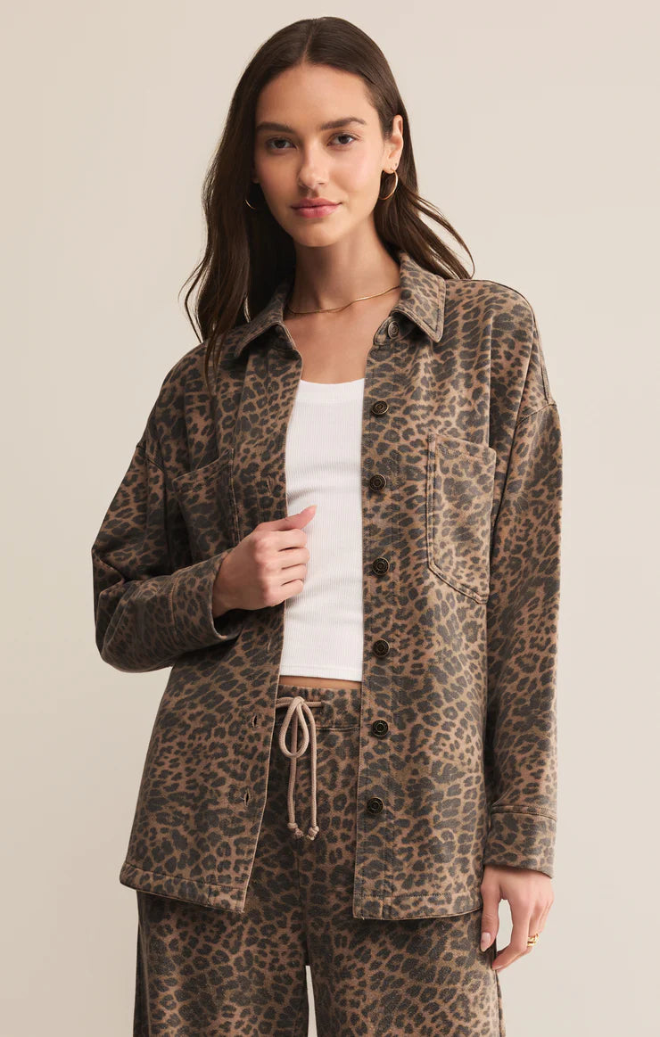 Z Supply ‘All Day Leopard Jacket’
