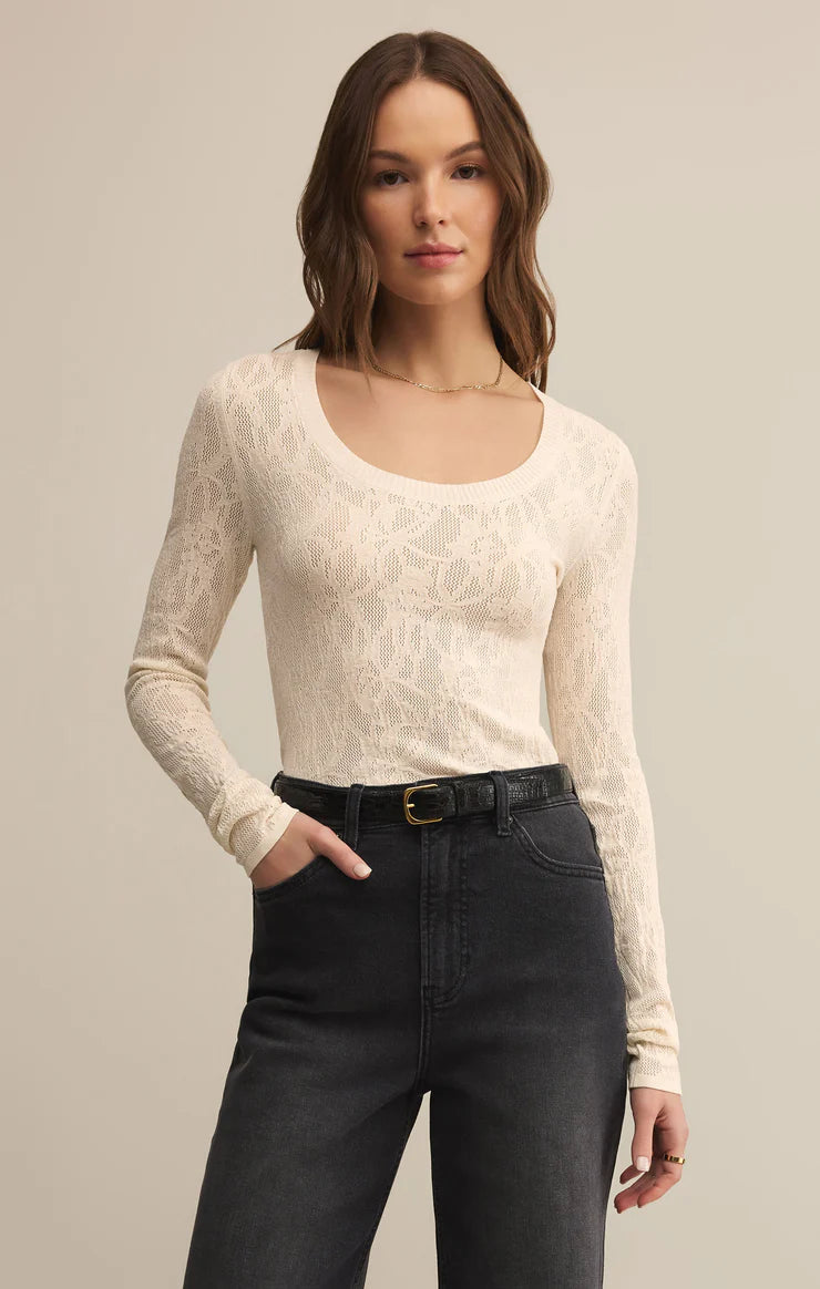 Z Supply ‘Tibi Scoop Mesh Sweater’