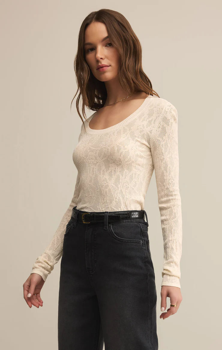 Z Supply ‘Tibi Scoop Mesh Sweater’