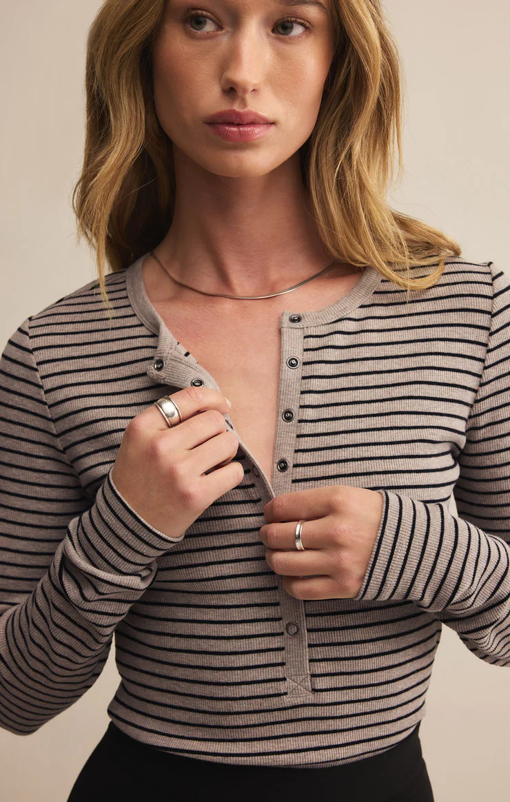 Z Supply ‘Stella Stripe Henley’