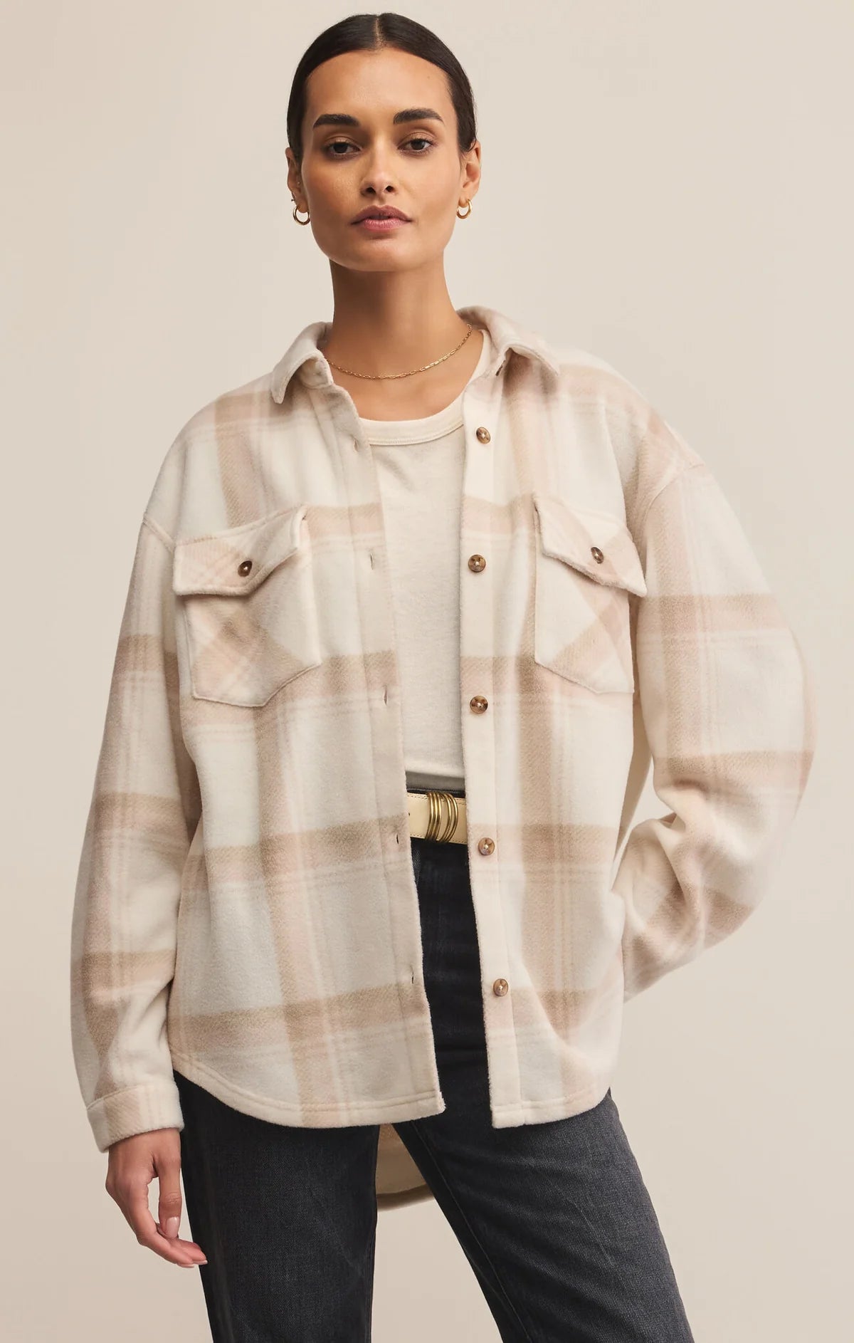 Z Supply ‘Hiker Two Toned Fleece Jacket’