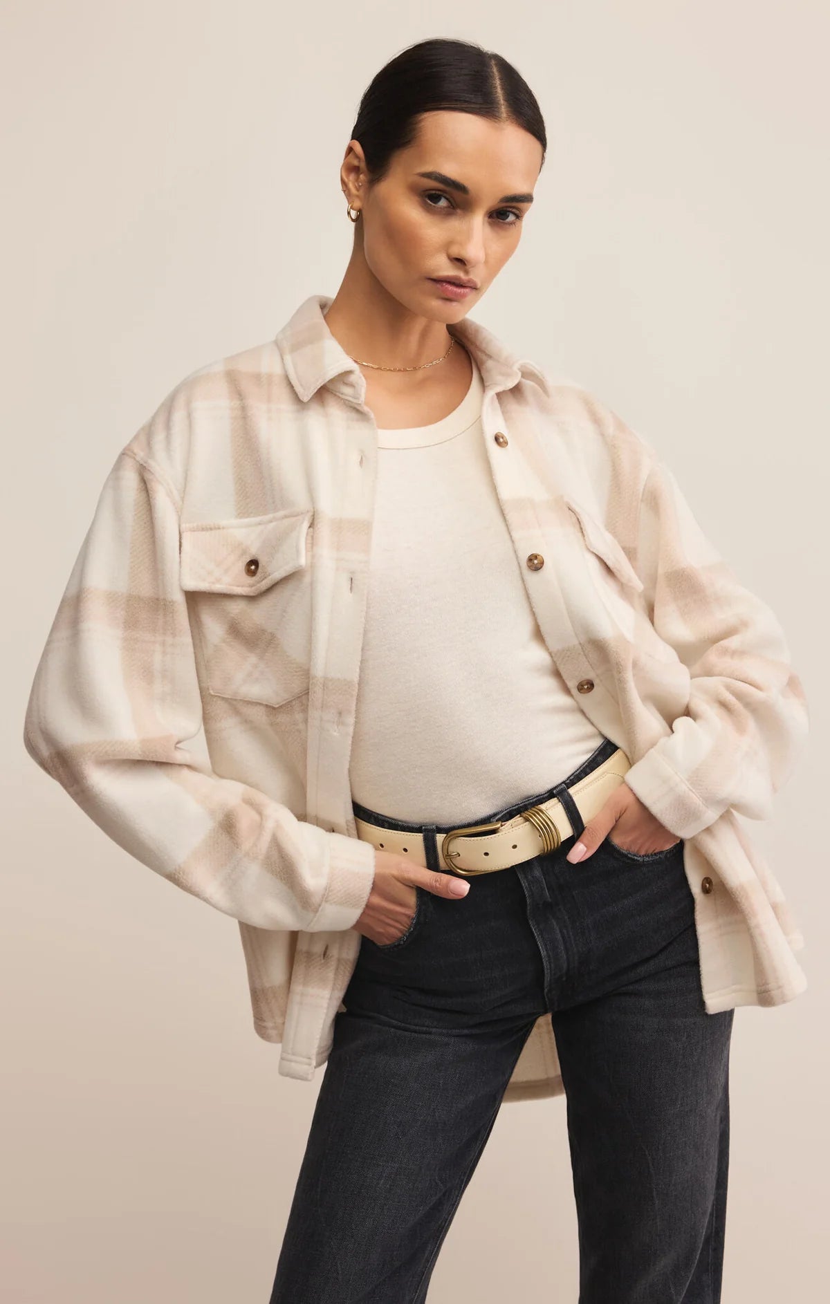 Z Supply ‘Hiker Two Toned Fleece Jacket’