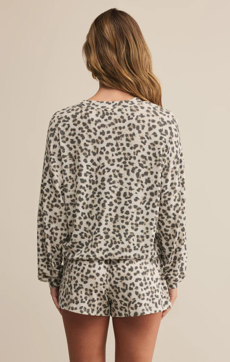 Z Supply ‘Luxe Leopard Ls Top’