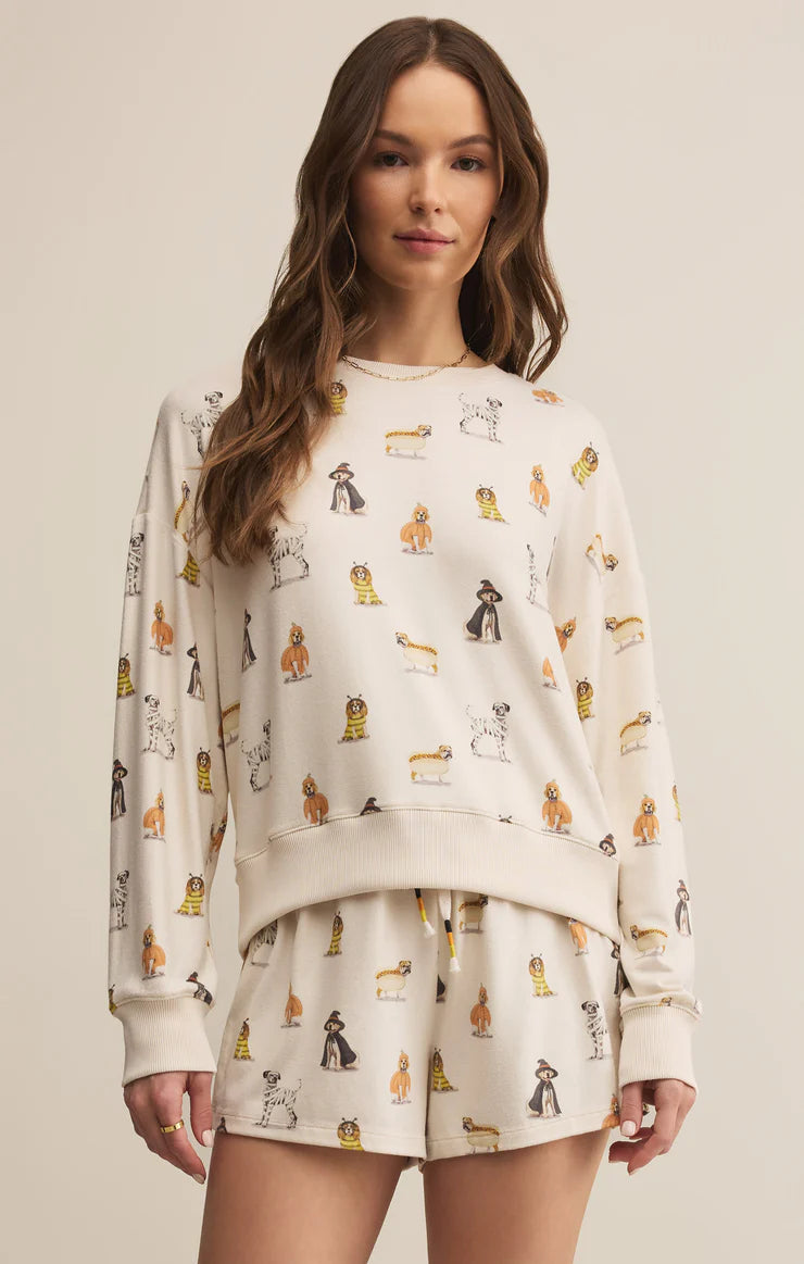 Z Supply ‘Elle Pup Ls Top’