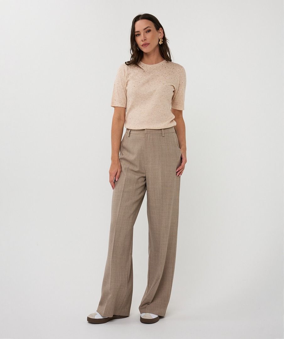 Esqualo ‘Melange Wide Leg Trouser’