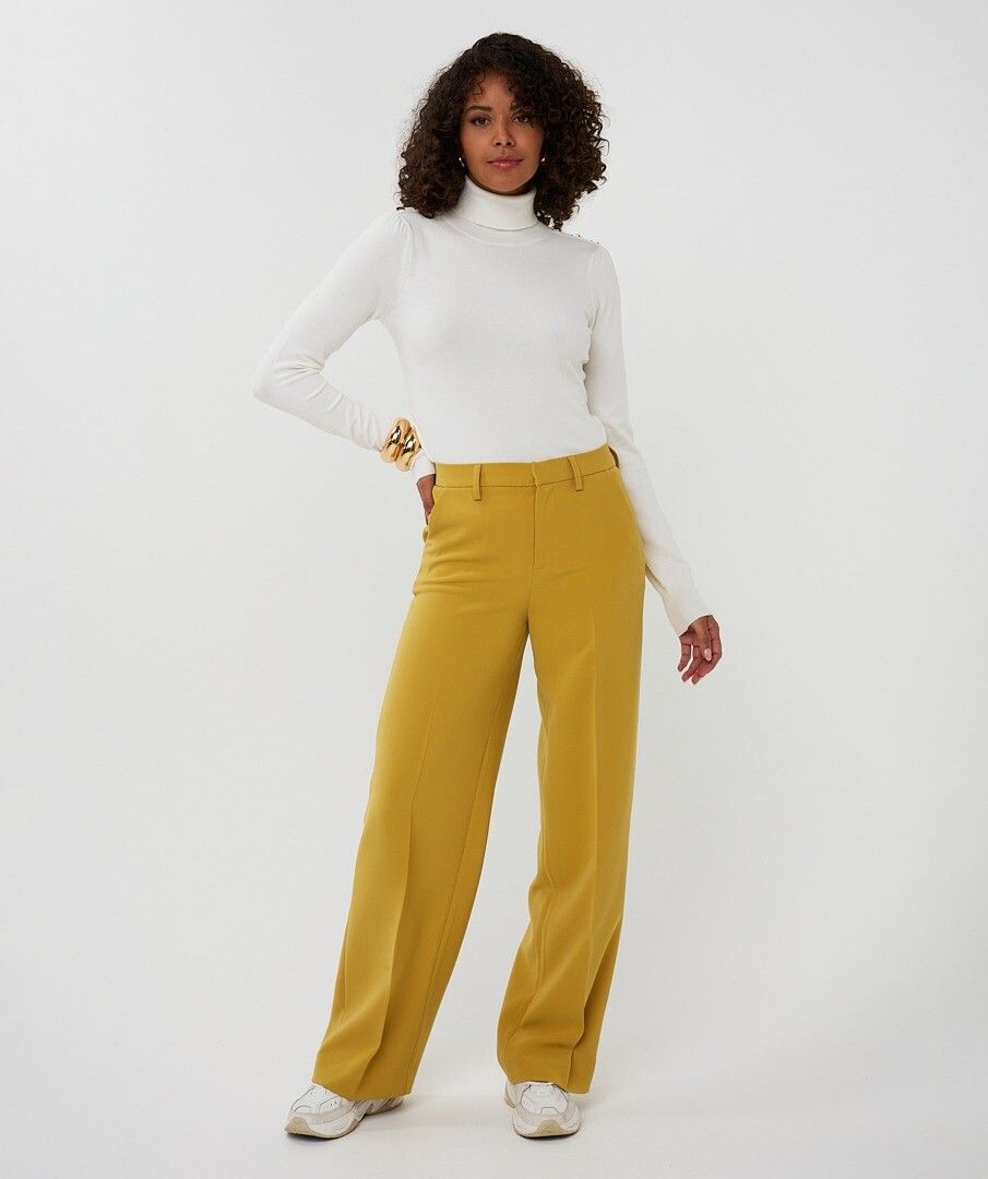 Esqualo ‘Melange Turtleneck W Button Ls’