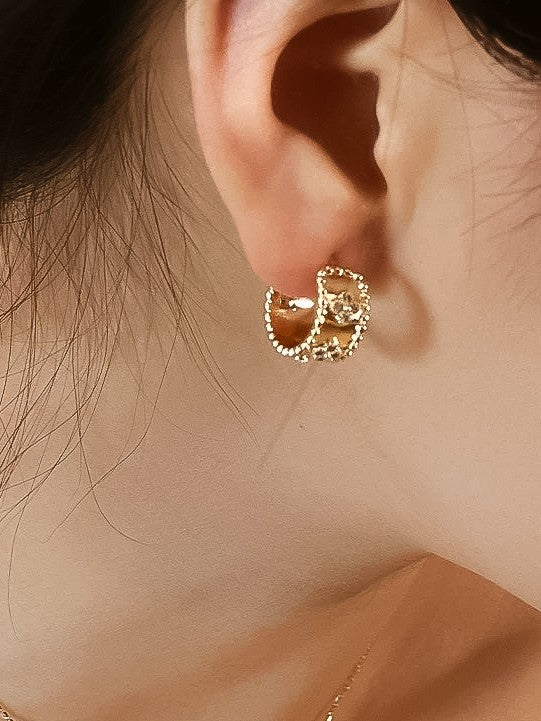The ‘Isamael Floral Hoop Earring’