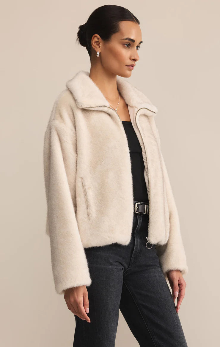 Z Supply ‘Amethyst Faux Fur Jacket’