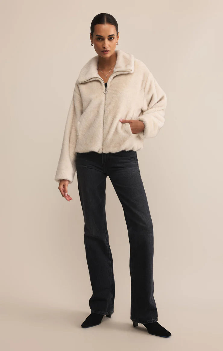 Z Supply ‘Amethyst Faux Fur Jacket’