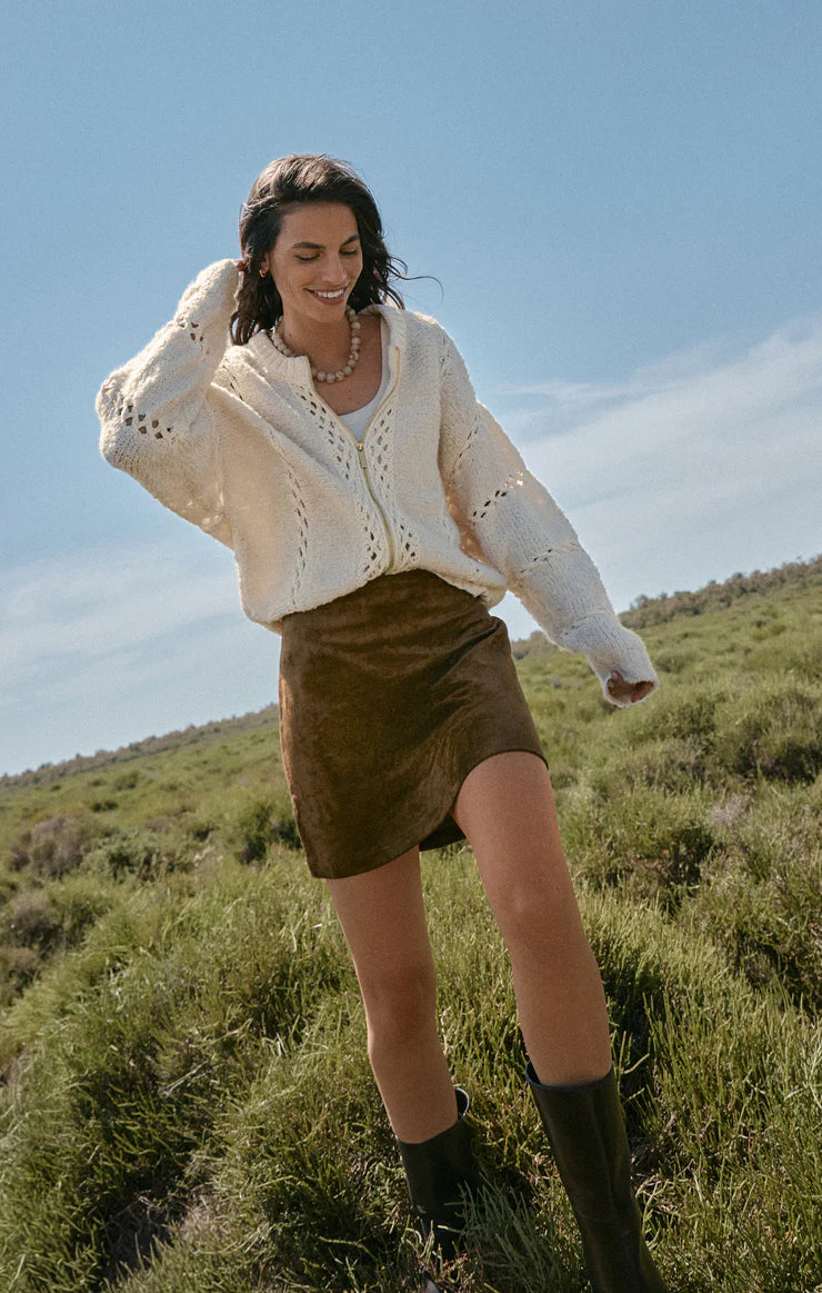 Z Supply ‘Ciera Suede Mini Skirt’