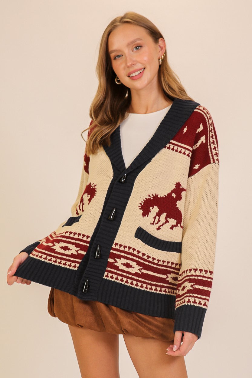 The ‘Wild West Shawl Cardi‘