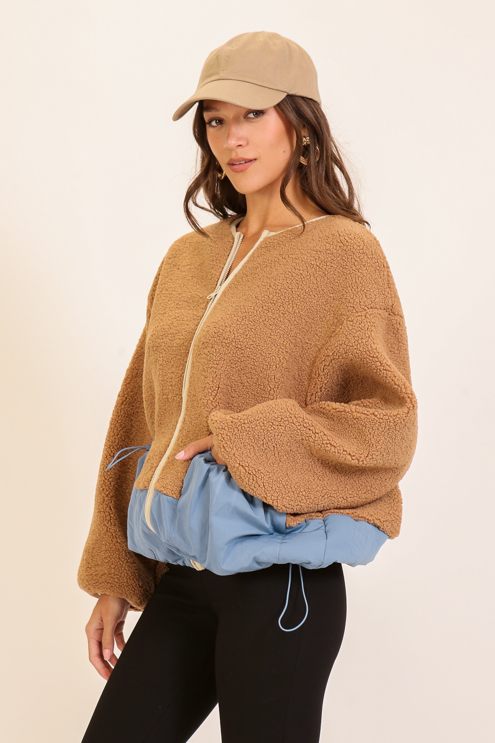 The ‘Colorblock Teddy Puffer Jacket’