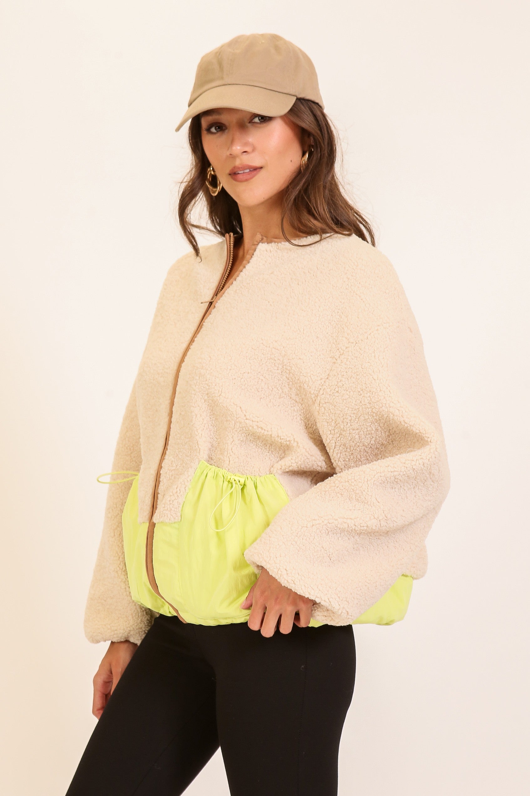 The ‘Colorblock Teddy Puffer Jacket’