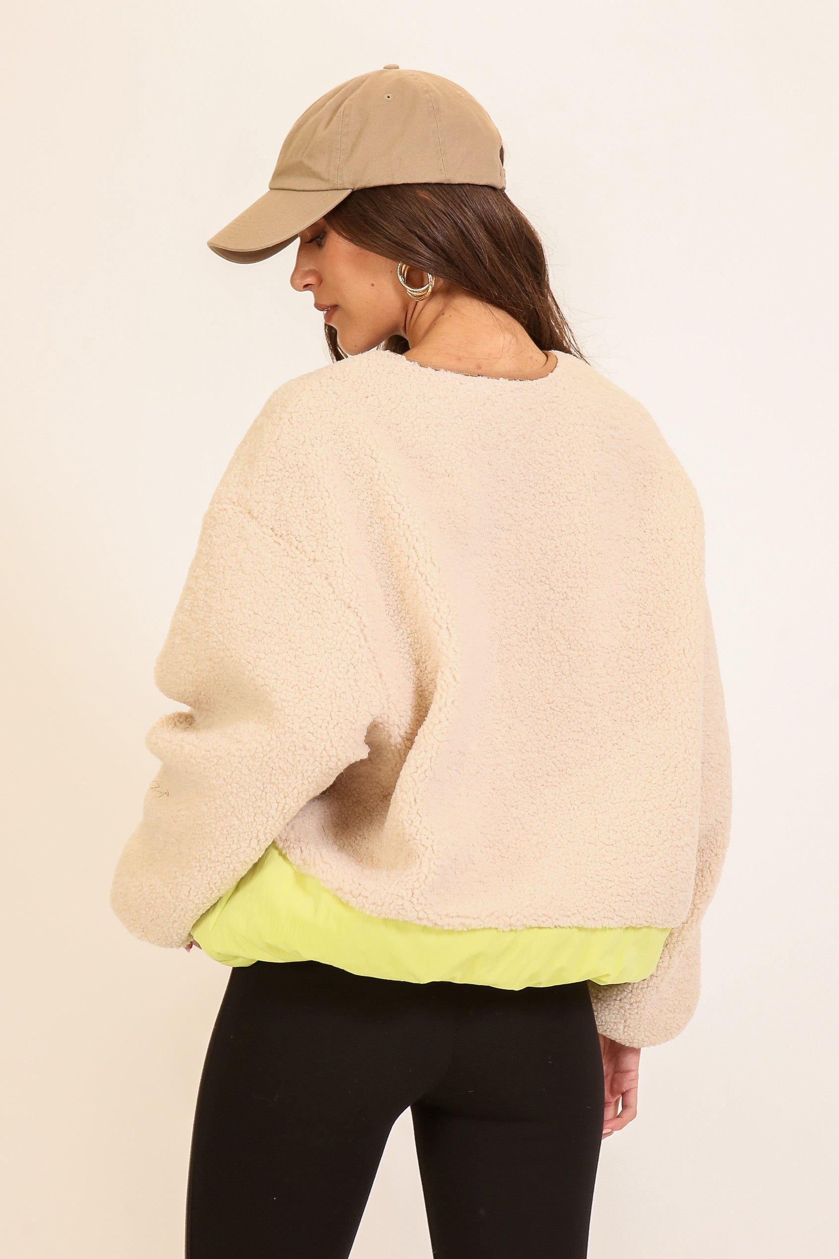 The ‘Colorblock Teddy Puffer Jacket’