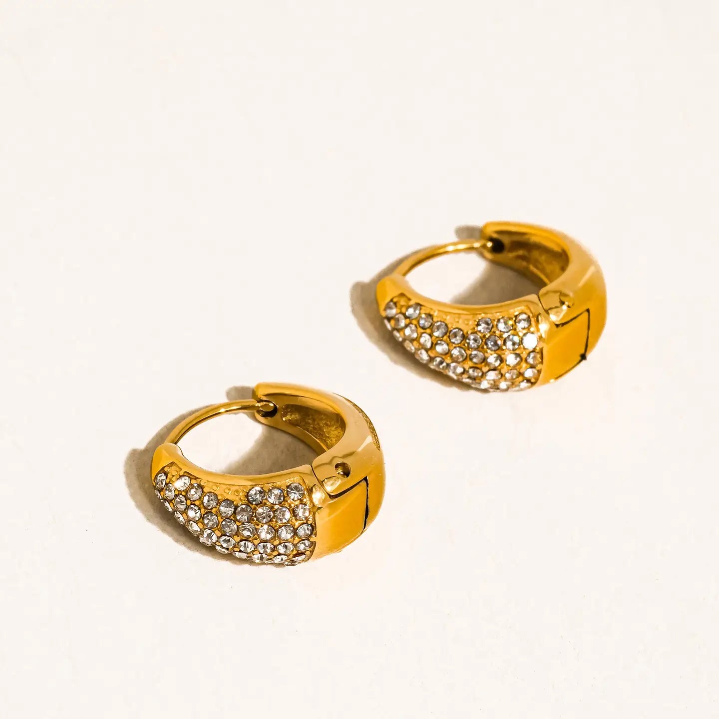 The ‘Aurven Crystal Teardrop Hoop’