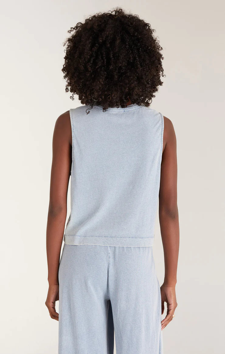 Z Supply ‘Sloane Jersey Denim Muscle Tank’