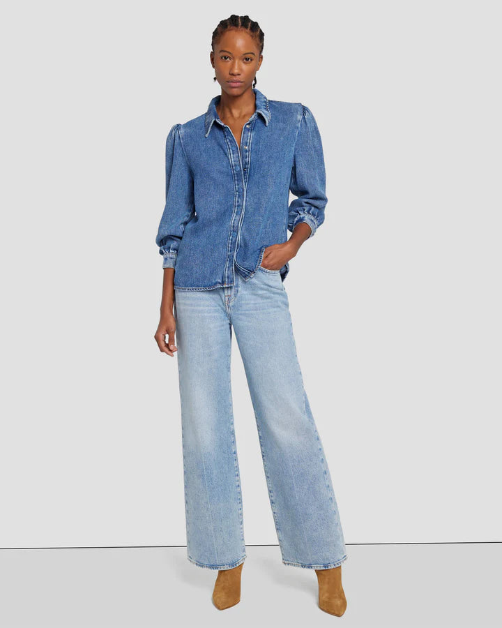 7 For All Mankind 'Puff Sleeve Shirt'