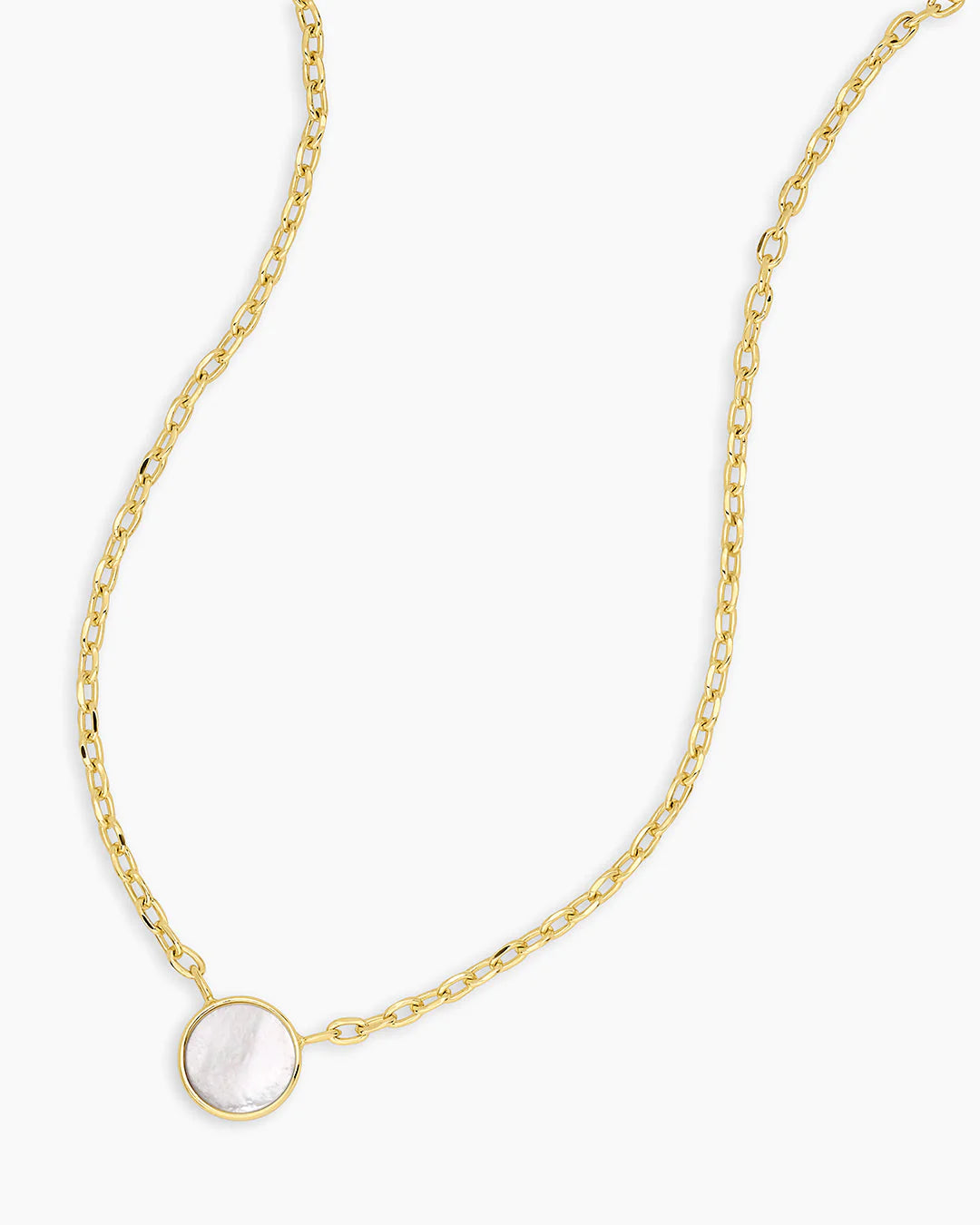 Gorjana ‘Rose Marble Coin Necklace’