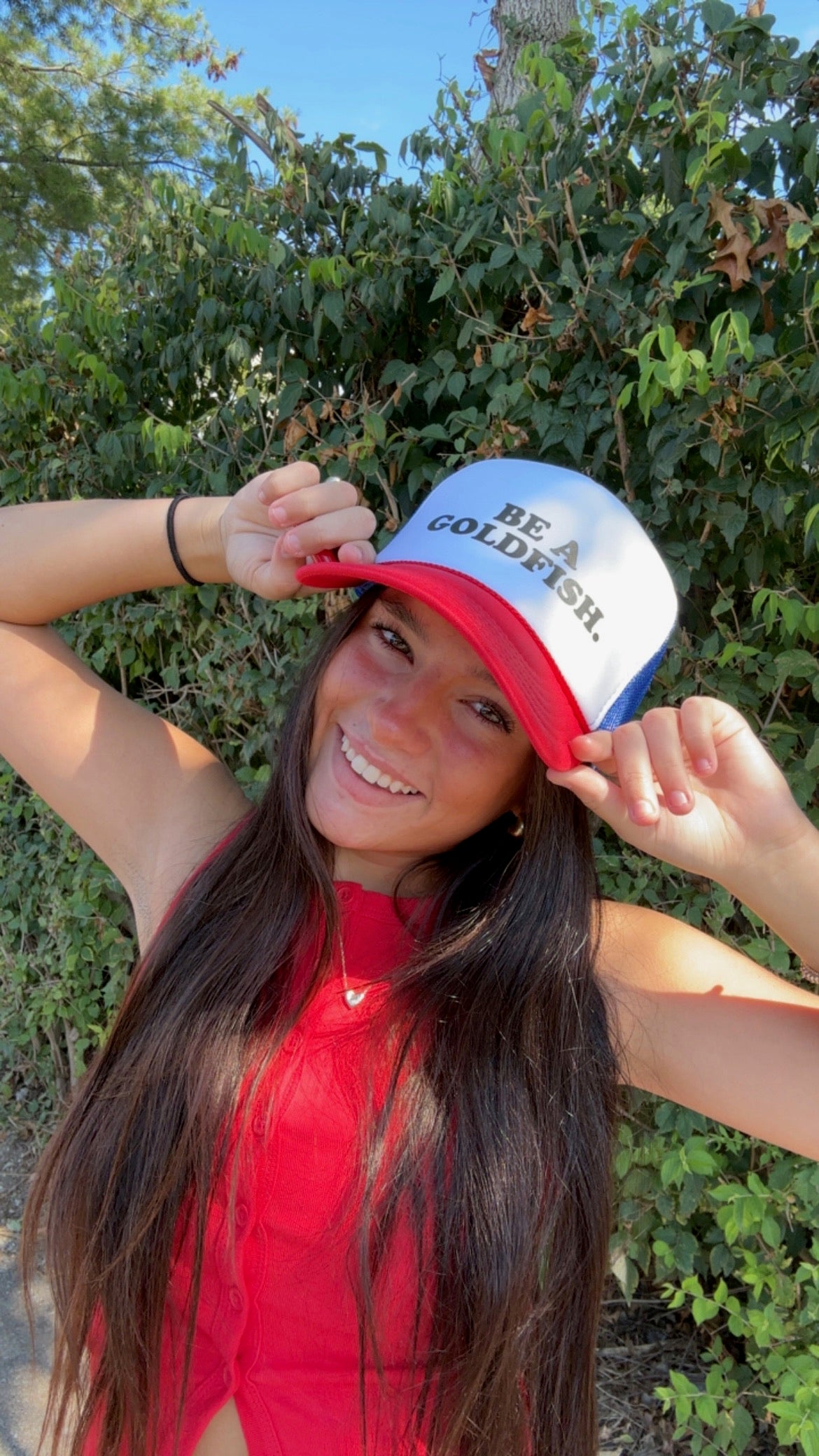 The 'Be A Goldfish Trucker Hat'