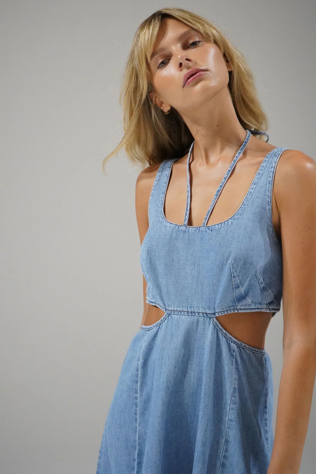 LNA ‘Lorelei Chambray Dress’