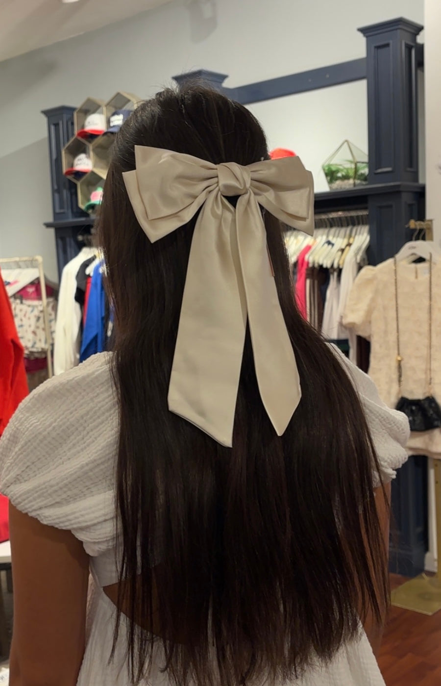 The ‘Double Satin Bow Hair Clip’