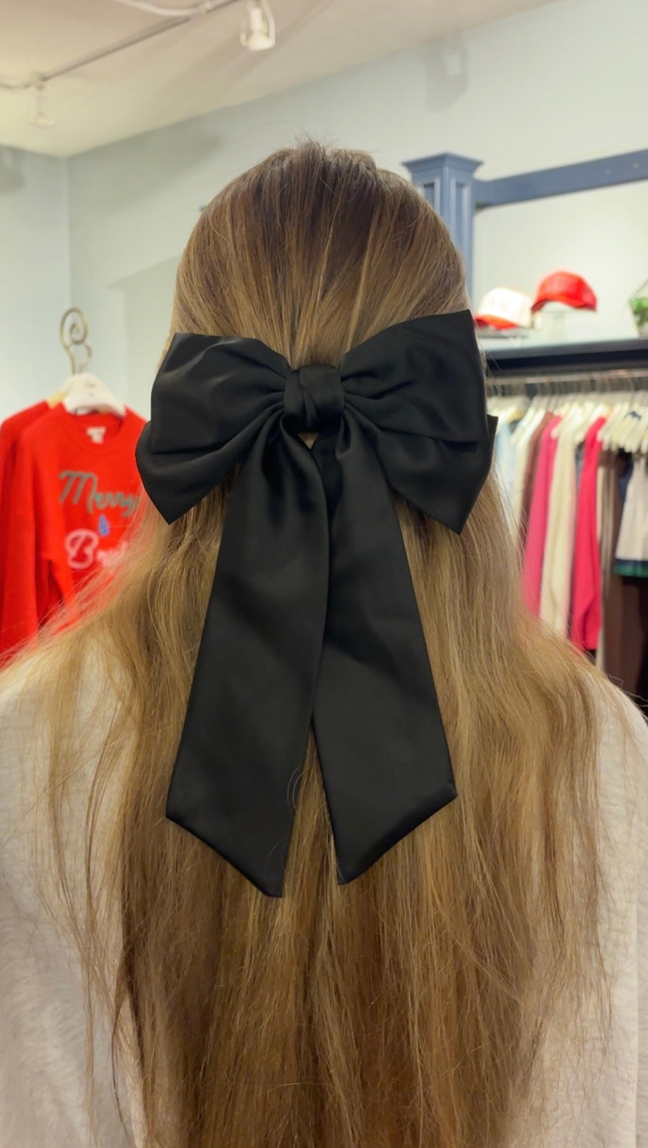 The ‘Double Satin Bow Hair Clip’