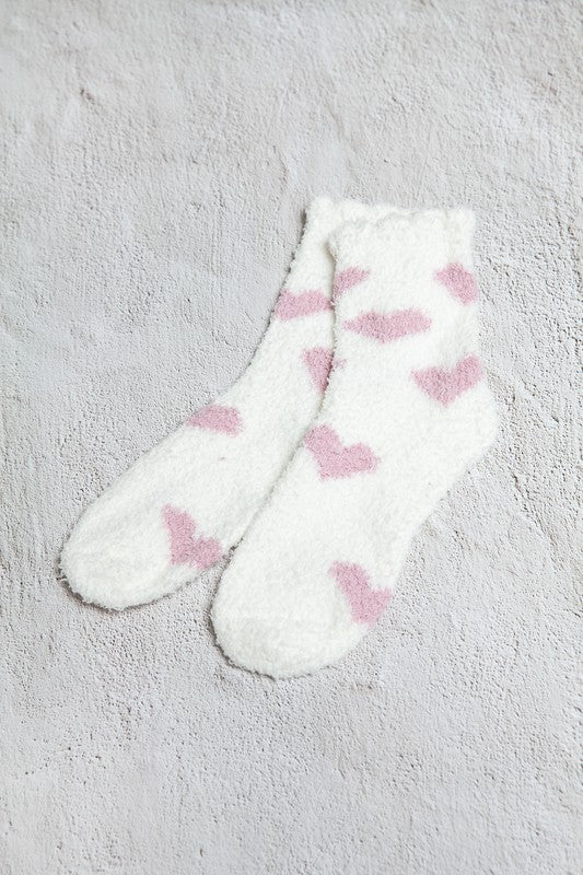 The ‘Valentines Heart Plush Socks’