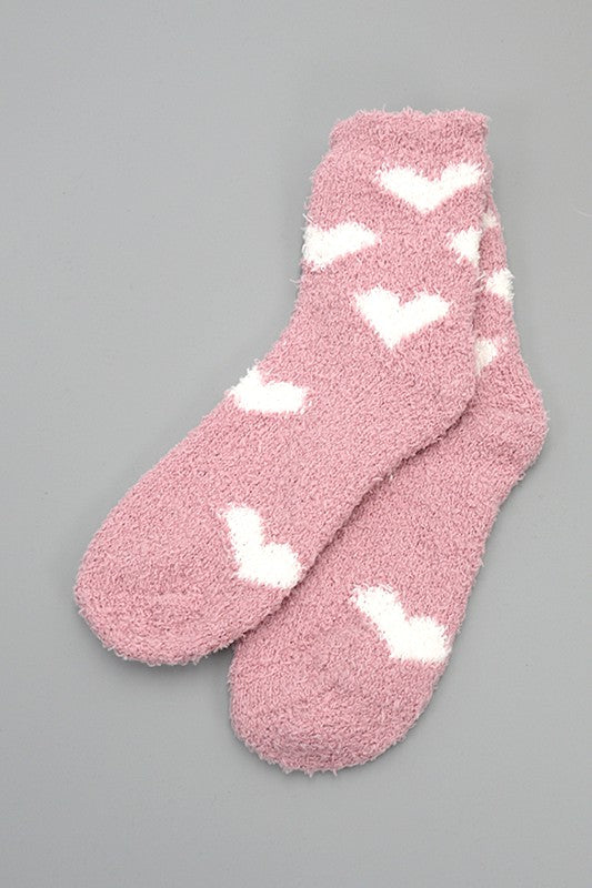 The ‘Valentines Heart Plush Socks’