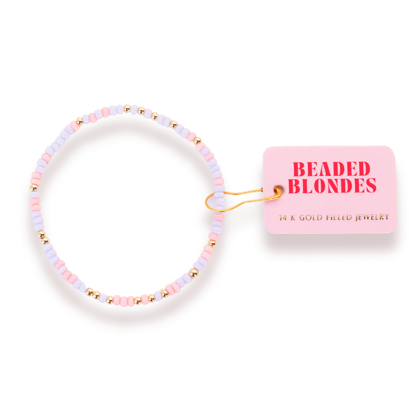 Beaded Blondes ‘Pink & Lilac Sprinkle Bracelet’