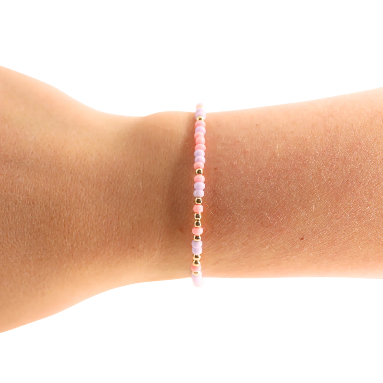 Beaded Blondes ‘Pink & Lilac Sprinkle Bracelet’