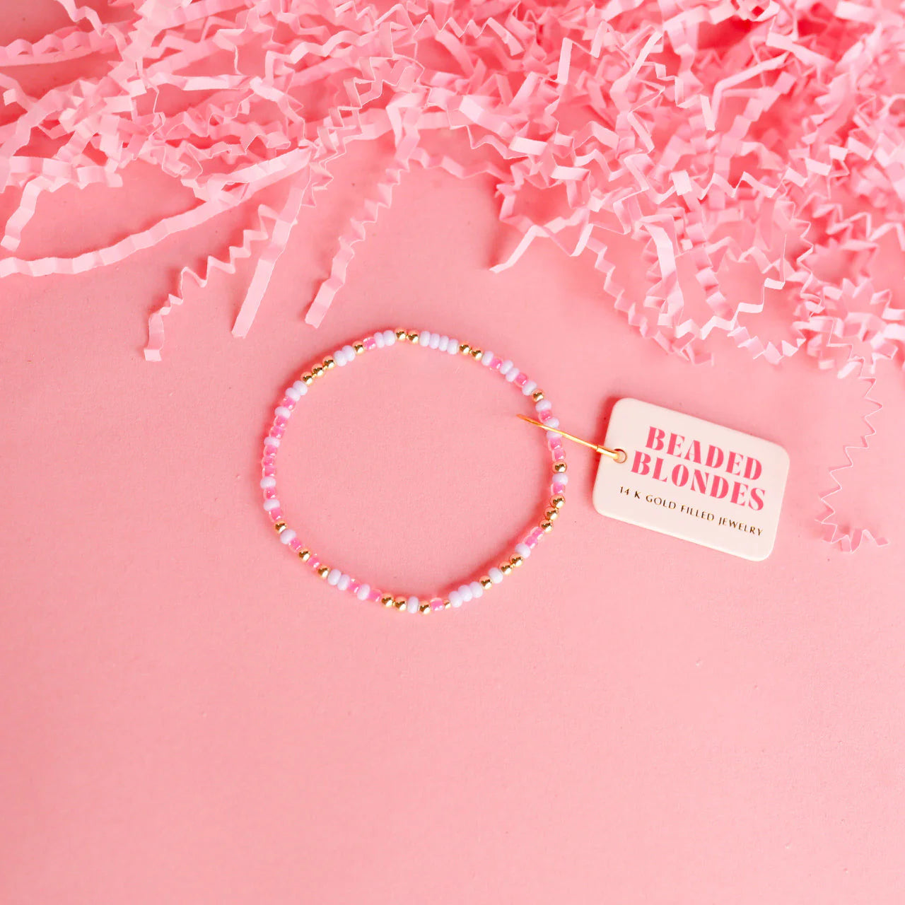 Beaded Blondes ‘Pink & Lilac Sprinkle Bracelet’