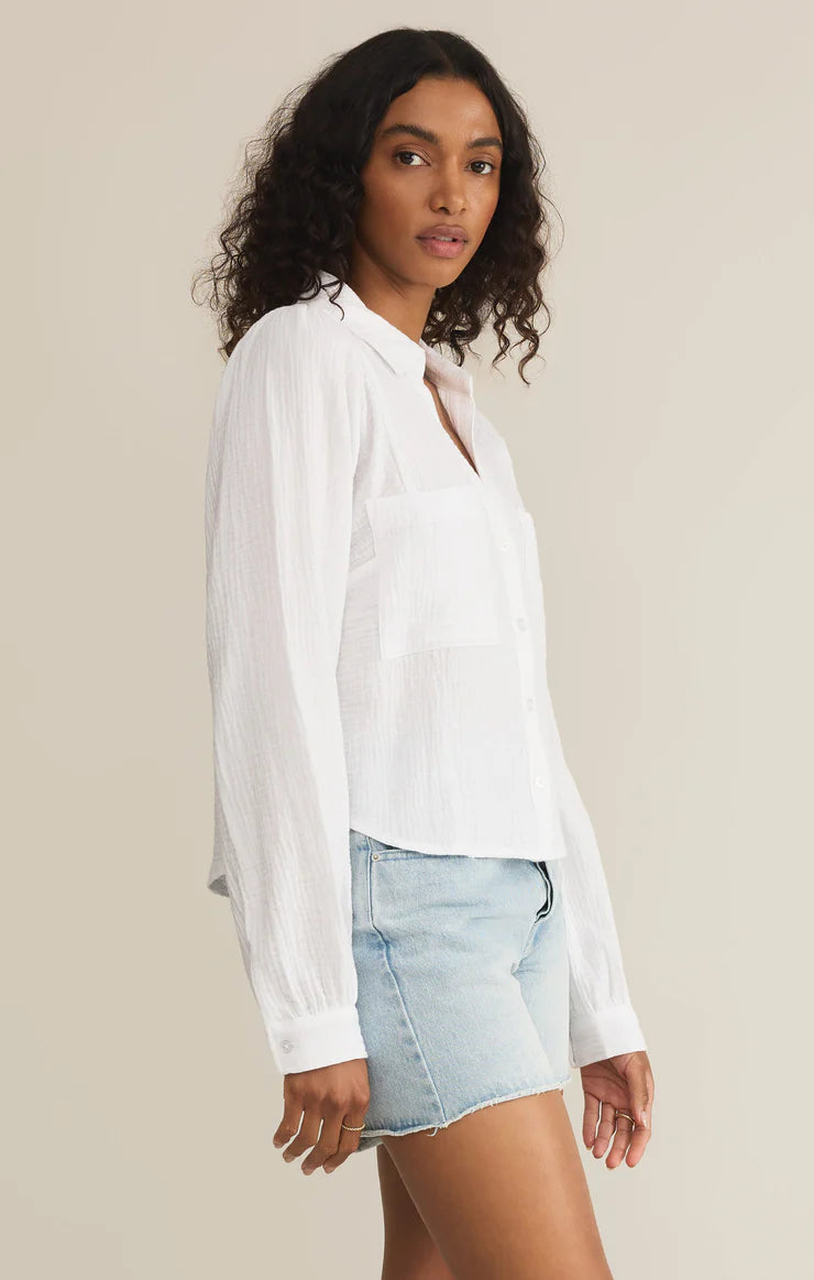 Z Supply ‘Campo Button Up Gauze Top’