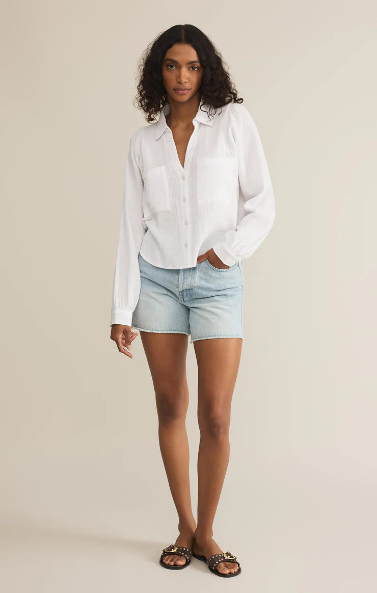 Z Supply ‘Campo Button Up Gauze Top’