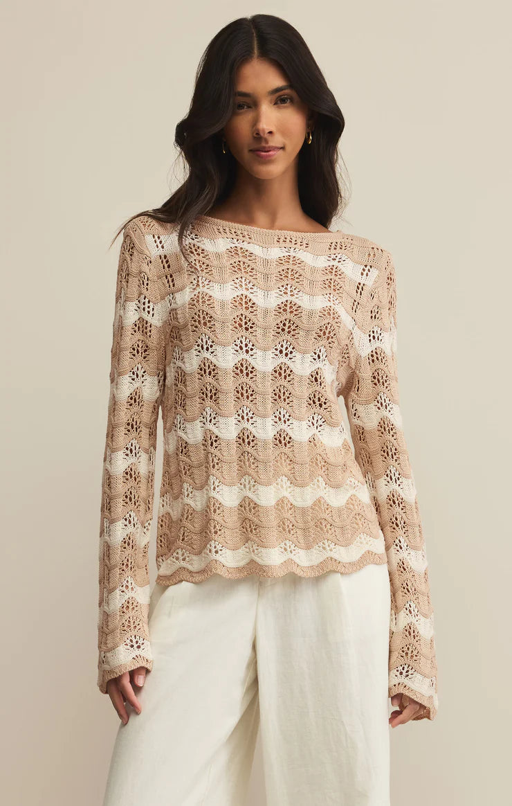 Z Supply ‘Azura Stripe Crochet Sweater’