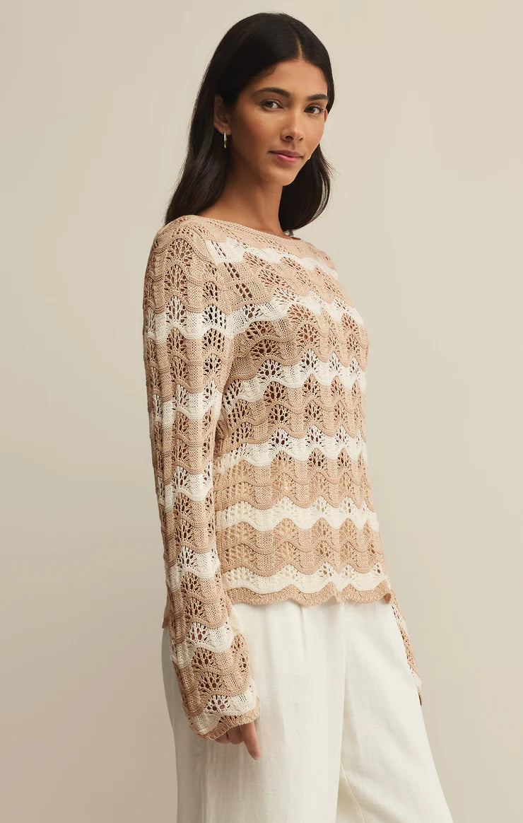 Z Supply ‘Azura Stripe Crochet Sweater’