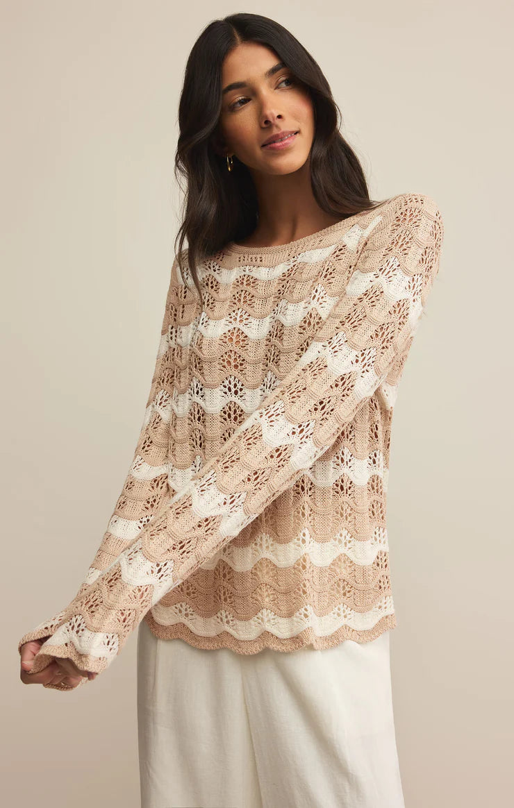 Z Supply ‘Azura Stripe Crochet Sweater’