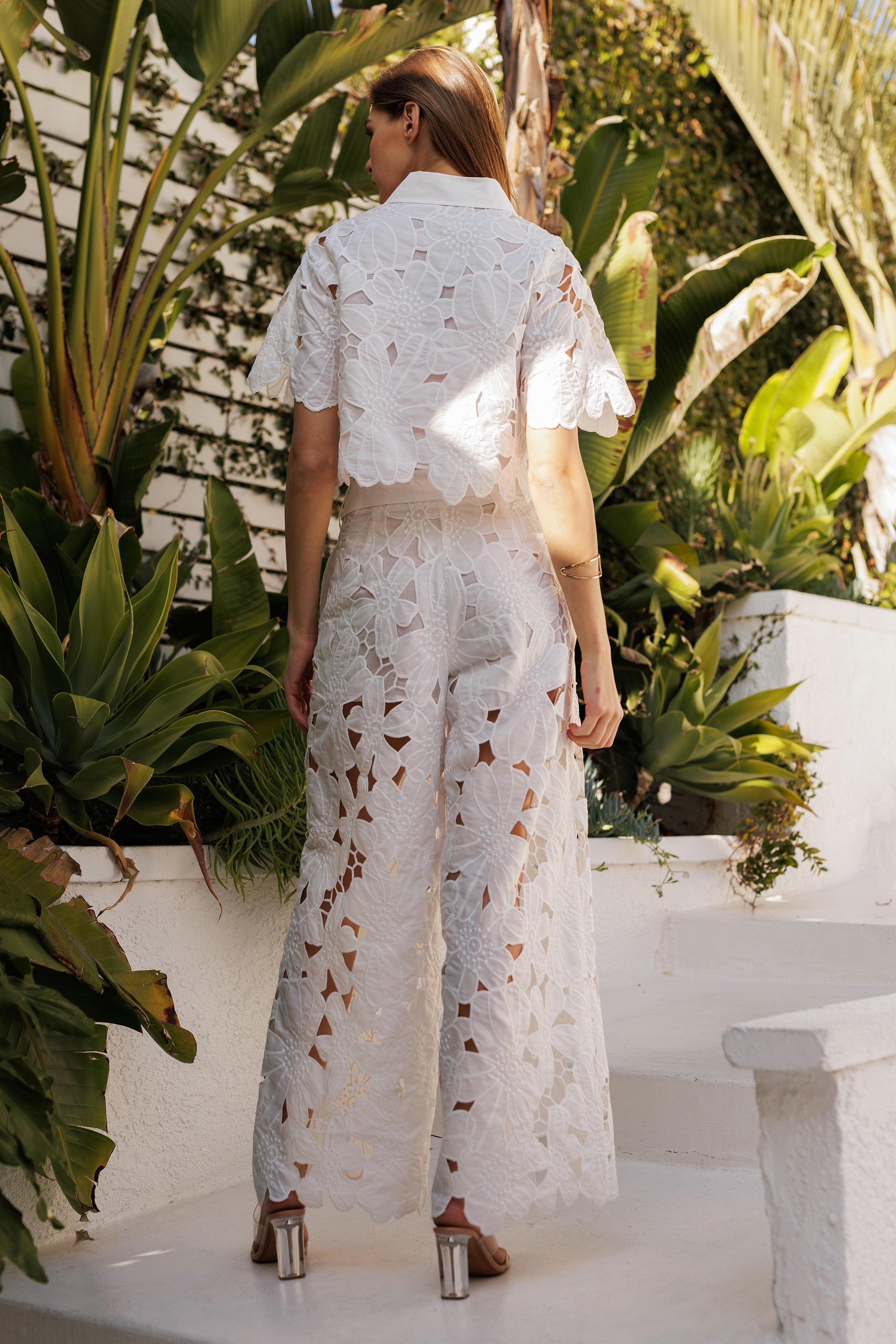 The ‘Wide Leg Laser Cut Pant’