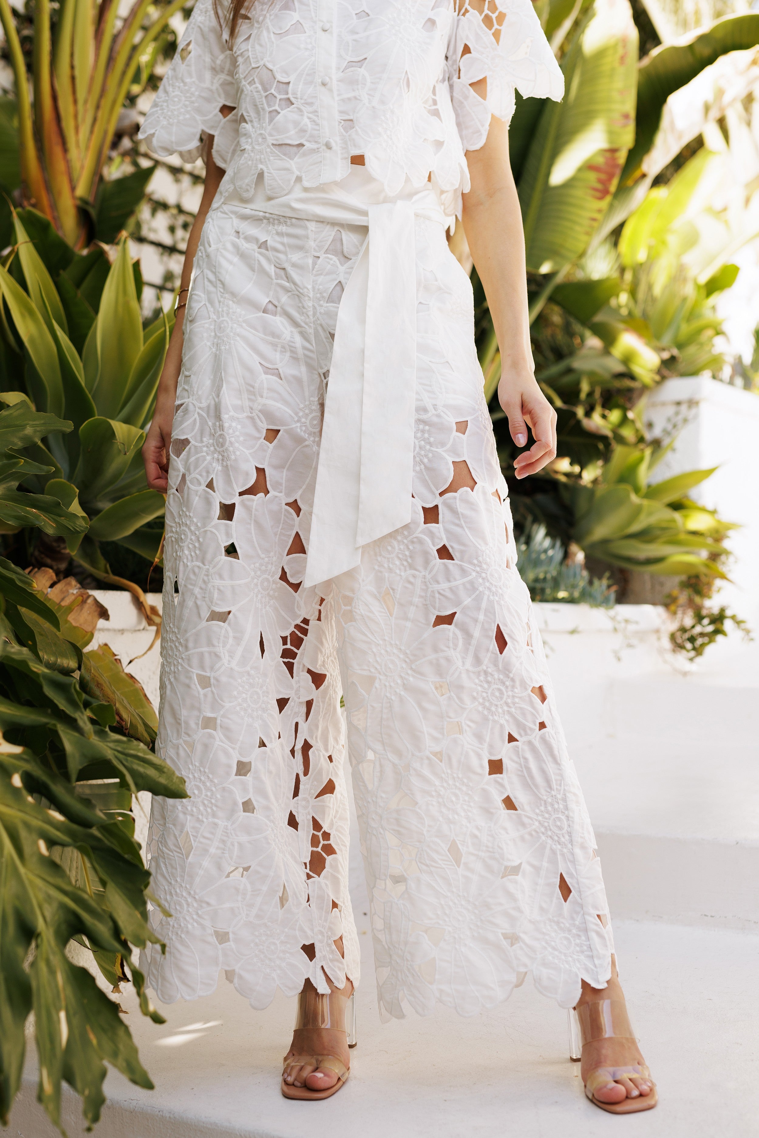 The ‘Wide Leg Laser Cut Pant’