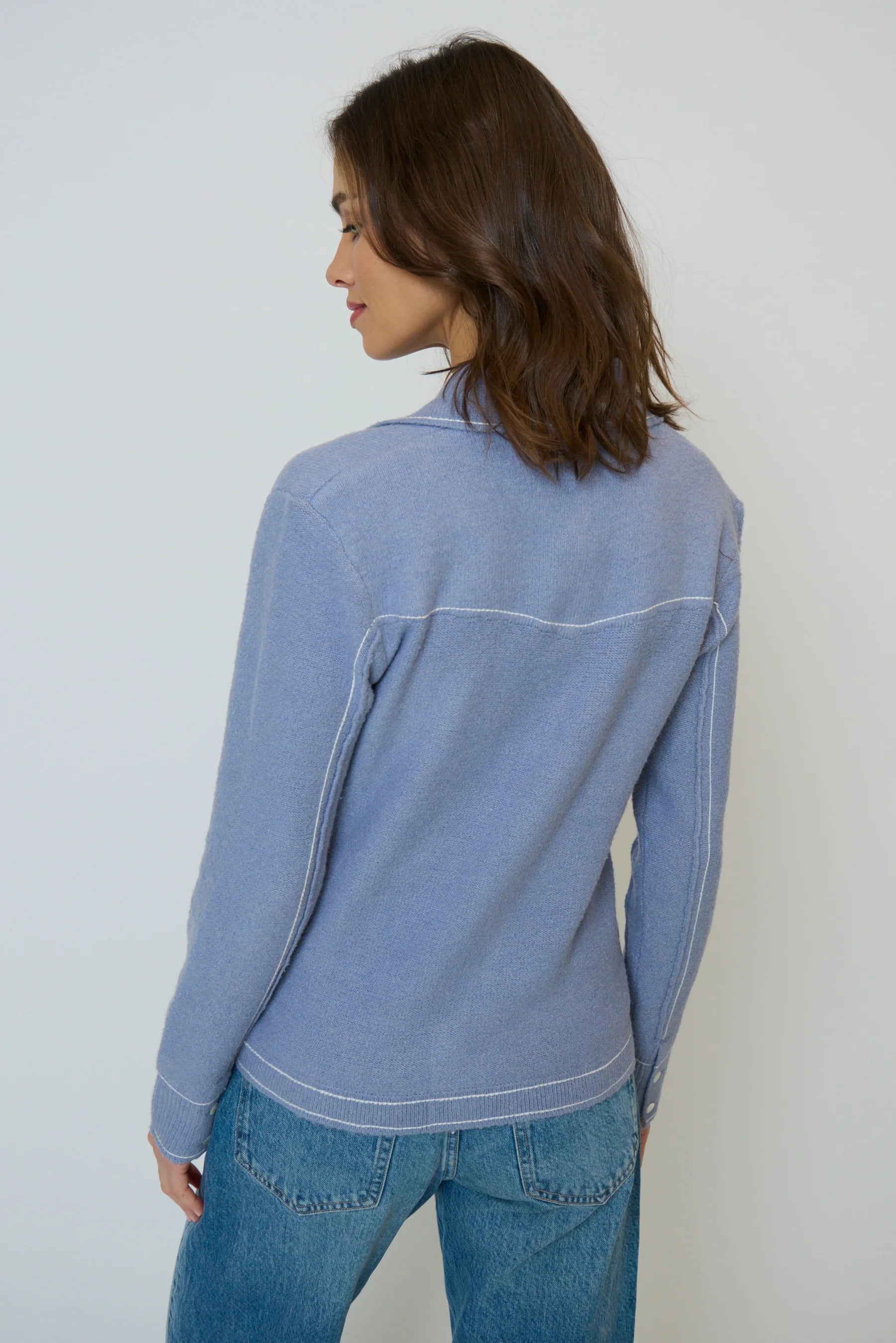 Central Park West ‘Dash Western Sweater Button Up’