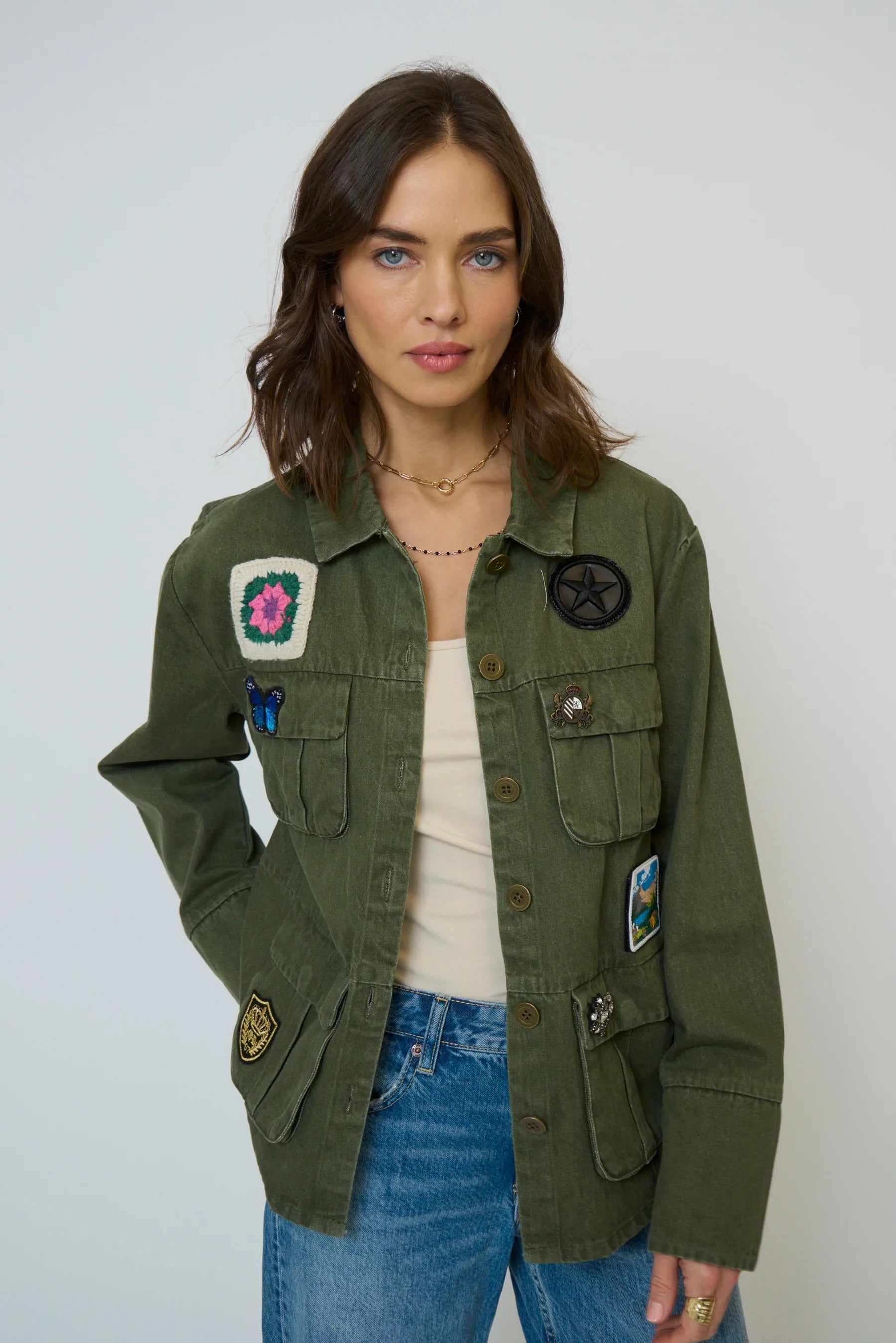 Central Park West ‘Brady Patch Shacket’