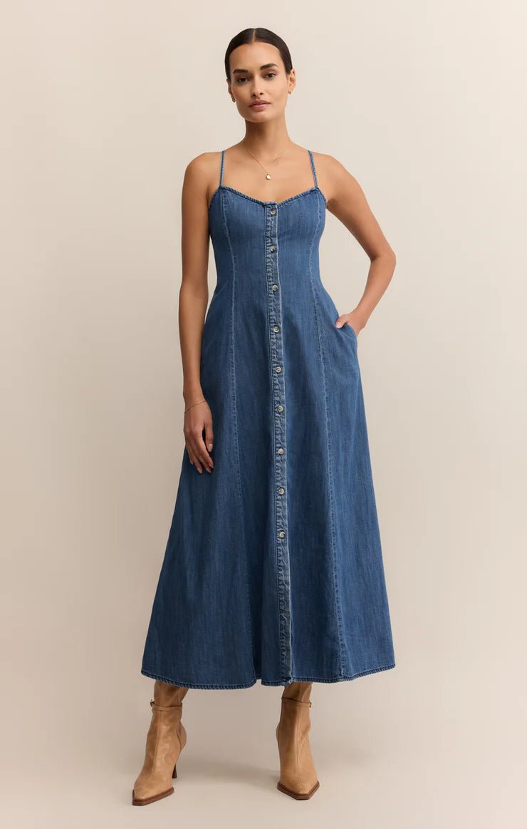 Z Supply ‘Angel Eyes Denim Midi Dress’