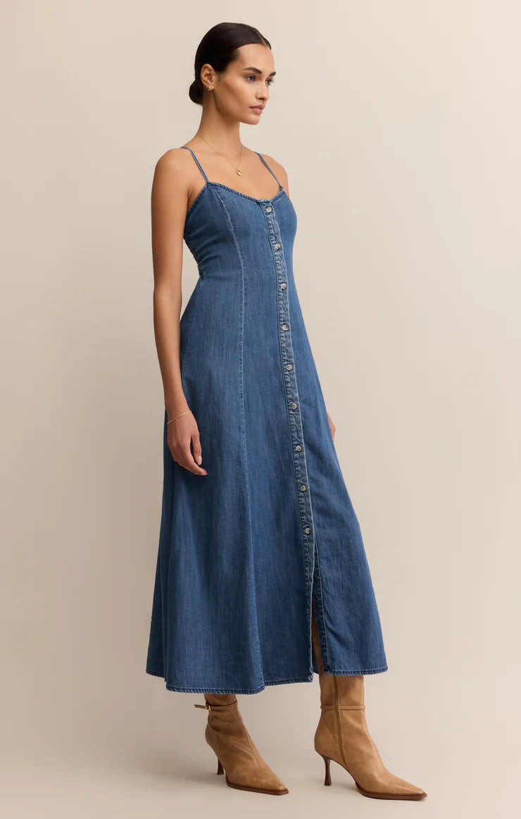 Z Supply ‘Angel Eyes Denim Midi Dress’