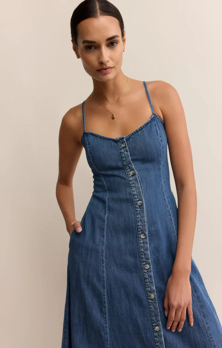 Z Supply ‘Angel Eyes Denim Midi Dress’