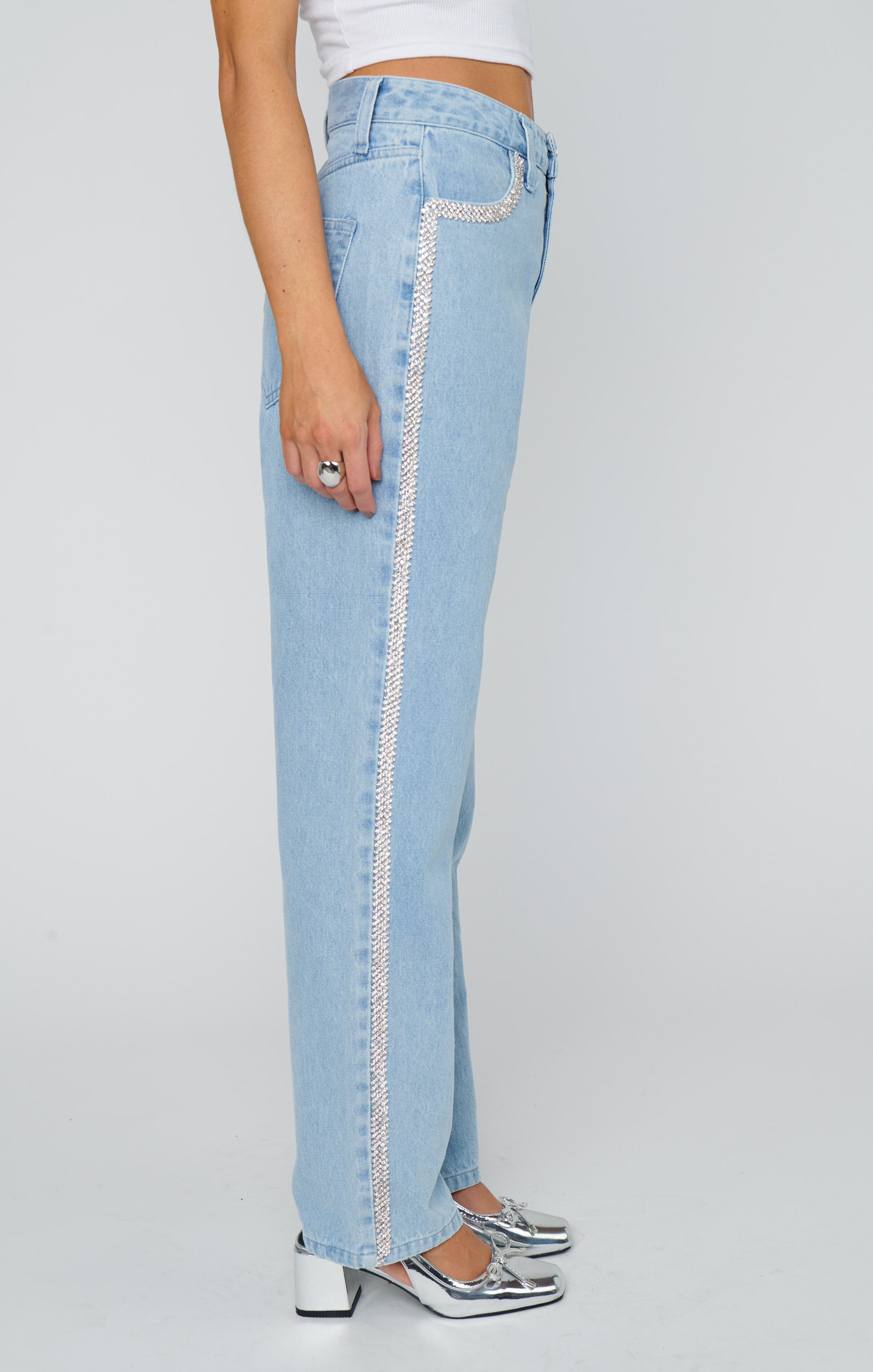 Show Me Your Mumu ‘Icon Jeans W Rhinetone Trim’