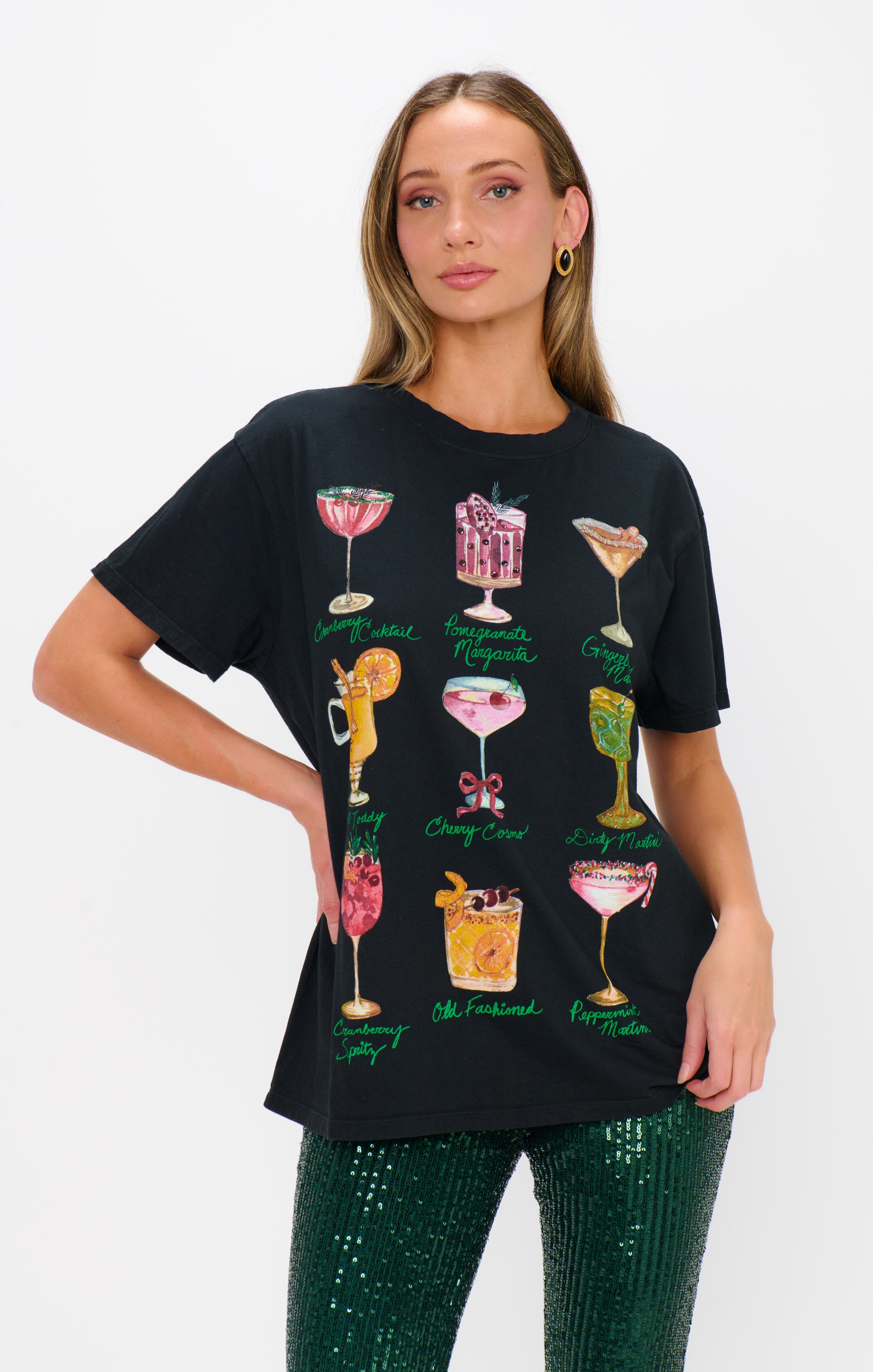 Show Me Your Mumu ‘Travis Tee Cocktails Graphic’