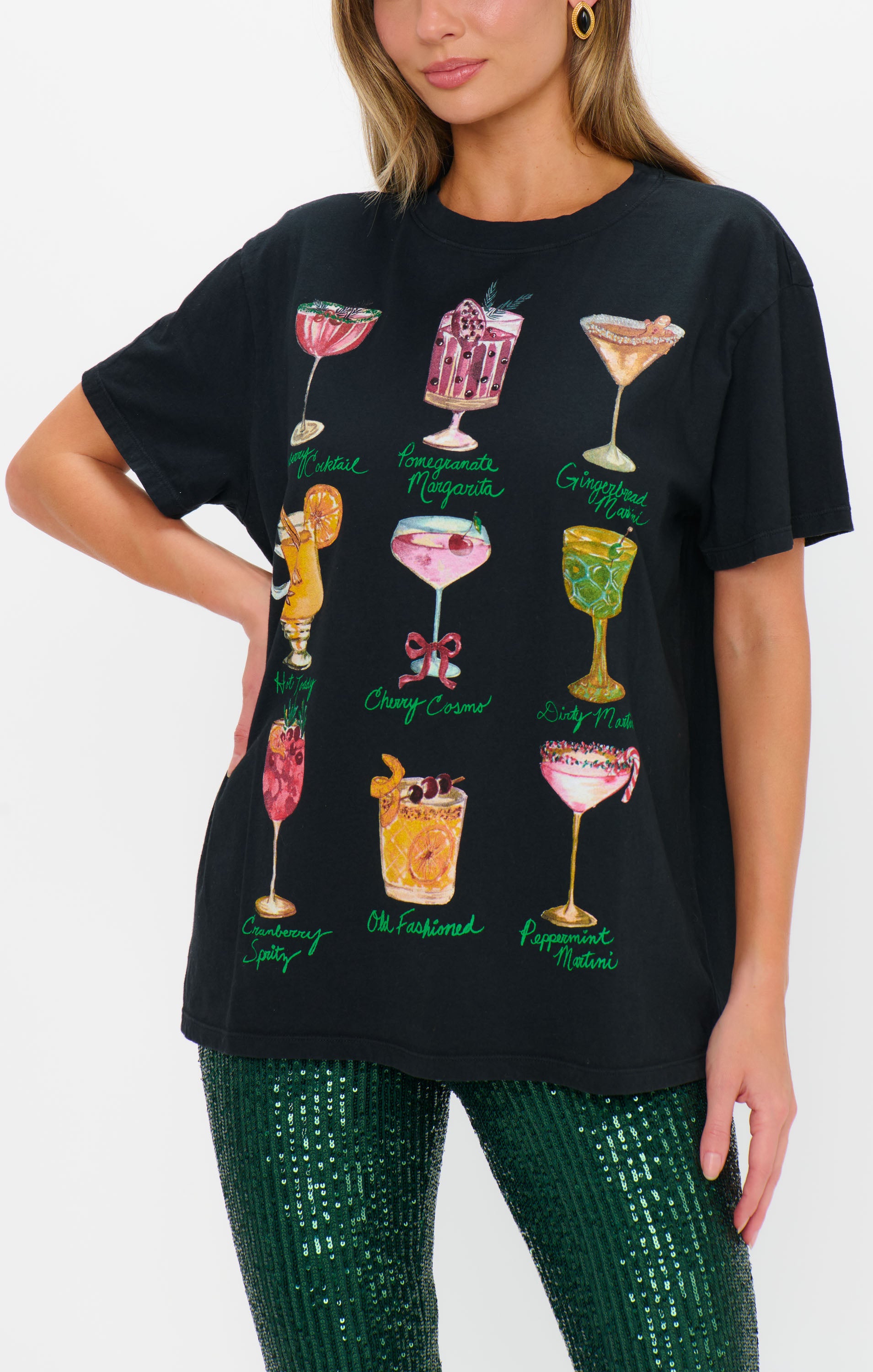 Show Me Your Mumu ‘Travis Tee Cocktails Graphic’