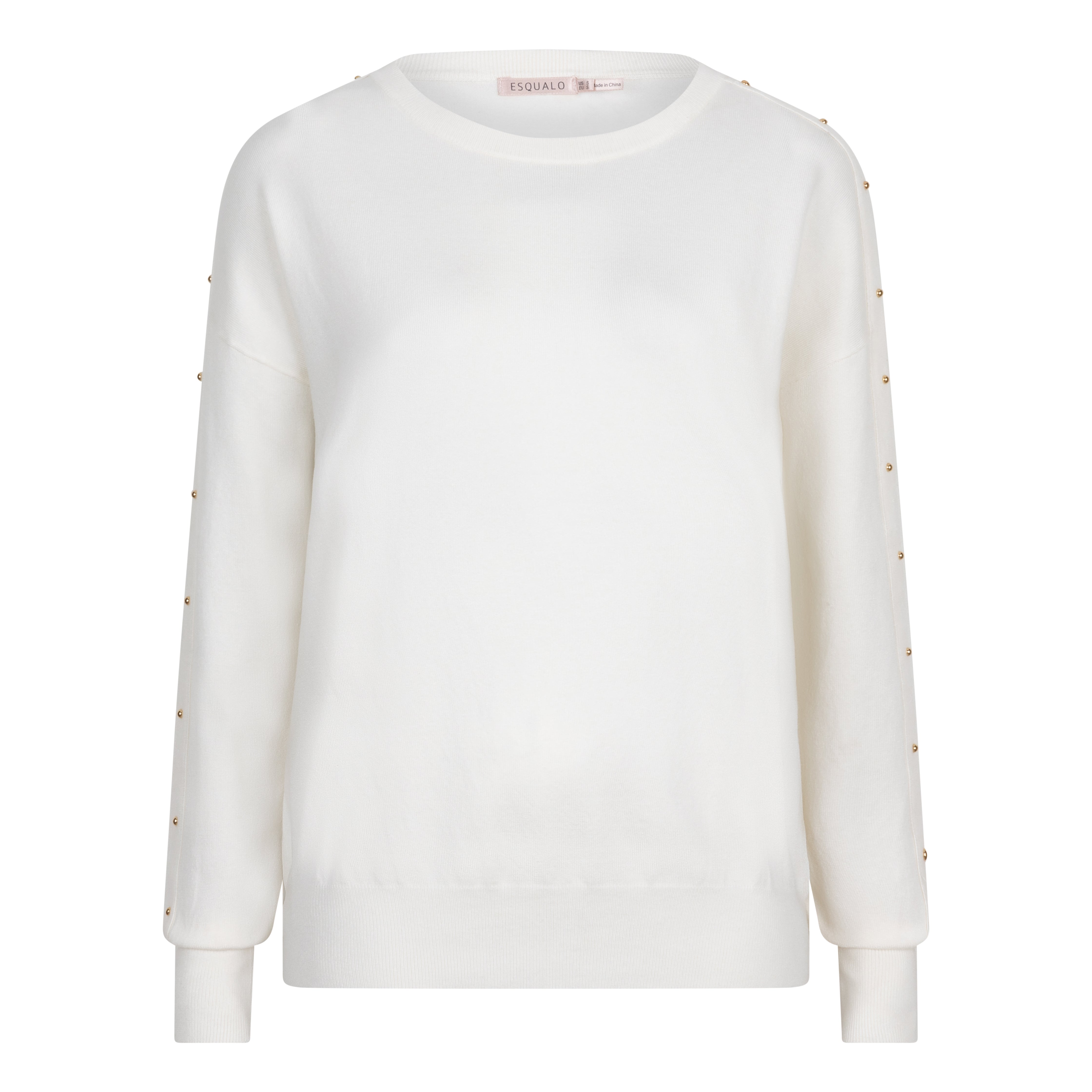 Esqualo 'Basic Knit Long Sleeve W/ Trim Sweater'