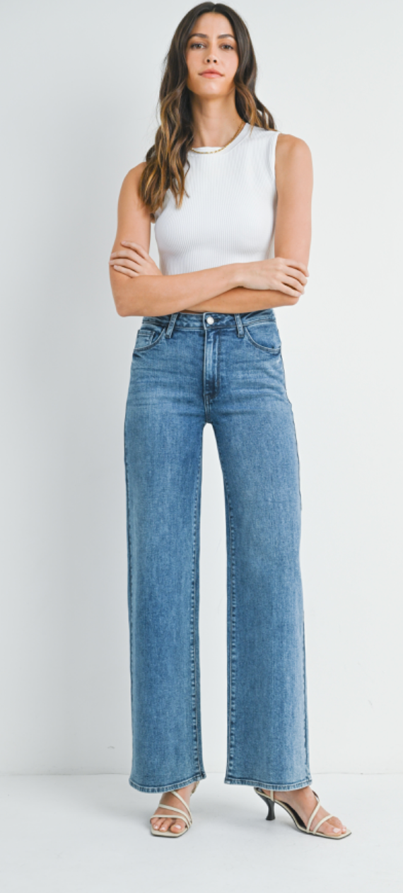 The 'Mimi Stretchy Wide Leg Denim'