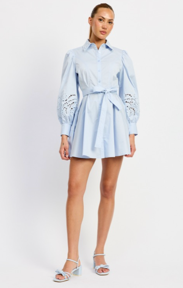 En Saison 'Abigail Mini Shirt Dress'